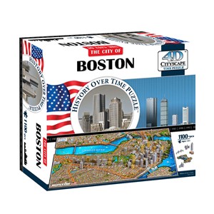 4D Cityscape (40080) - "Boston, USA" - 1100 pezzi