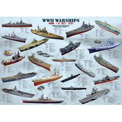 Eurographics (8500-0133) - "World War II Warships" - 500 pezzi