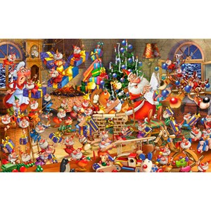 Piatnik (537943) - François Ruyer: "Christmas Chaos" - 1000 pezzi