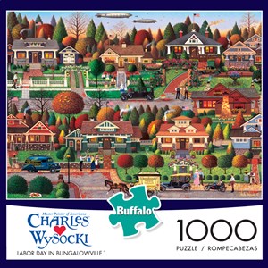 Buffalo Games (11437) - Charles Wysocki: "Labor Day in Bungalowville" - 1000 pezzi