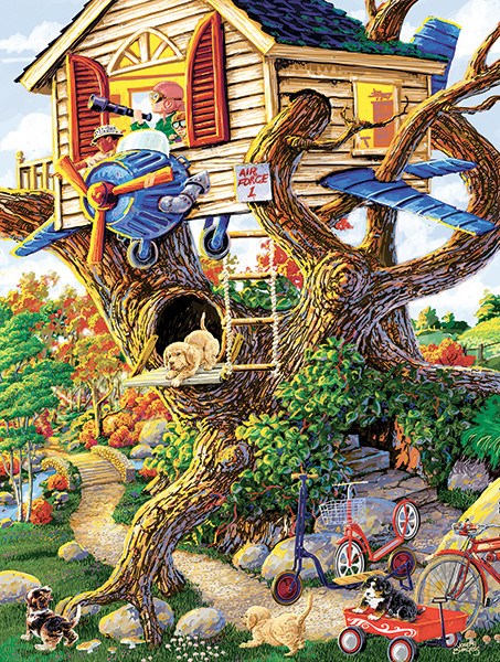 SunsOut (38784) - Joseph Burgess: "Boys Treehouse" - 300 pezzi