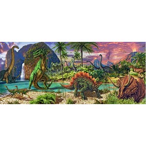 Ravensburger (12747) - Steve Read: "In the Land of the Dinosaurs" - 200 pezzi