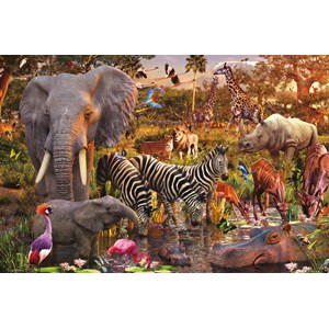 Ravensburger (17037) - David Penfound: "African Animal World" - 3000 pezzi