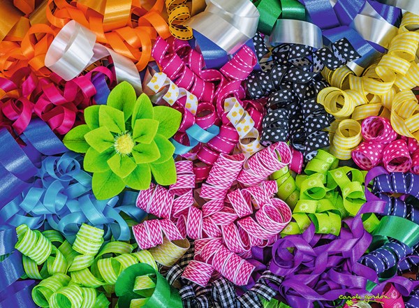 Ravensburger (14691) - Carole Gordon: "Colorful Ribbons" - 500 pezzi
