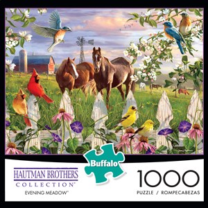 Buffalo Games (11166) - Hautman Brothers: "Evening Meadow" - 1000 pezzi