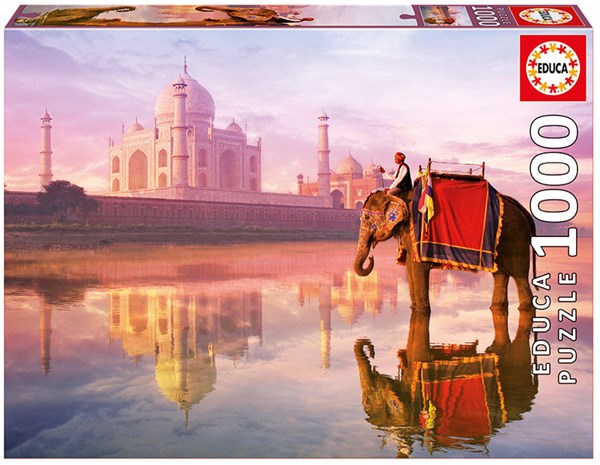 Educa (16756) - "Elephant At Taj Mahal" - 1000 pezzi