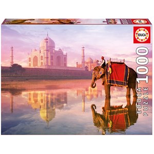 Educa (16756) - "Elephant At Taj Mahal" - 1000 pezzi