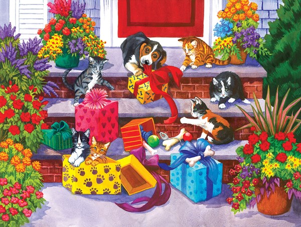 SunsOut (62906) - Nancy Wernersbach: "Time for Toys and Treats" - 1000 pezzi