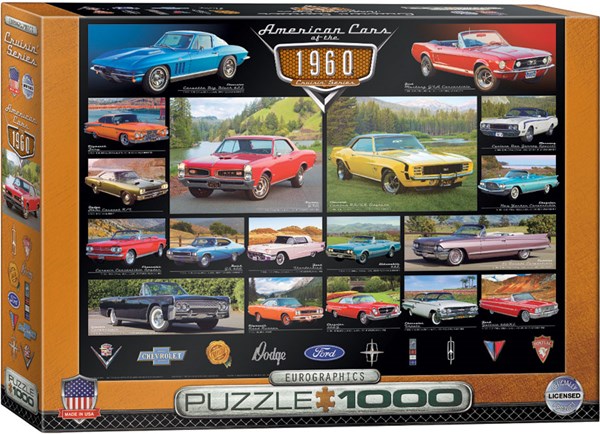Eurographics (6000-0677) - "American Cars of the 1960's" - 1000 pezzi