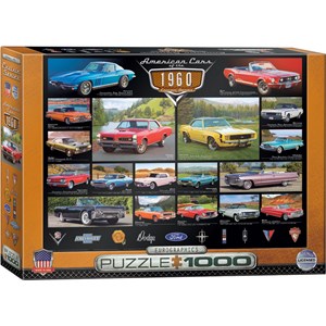 Eurographics (6000-0677) - "American Cars of the 1960's" - 1000 pezzi
