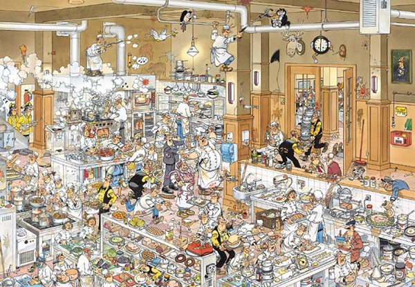 Jumbo (13049) - Jan van Haasteren: "The Kitchen" - 1000 pezzi