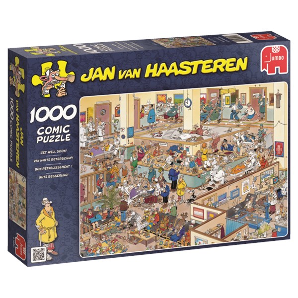 Jumbo (01650) - Jan van Haasteren: "Get Well Soon!" - 1000 pezzi