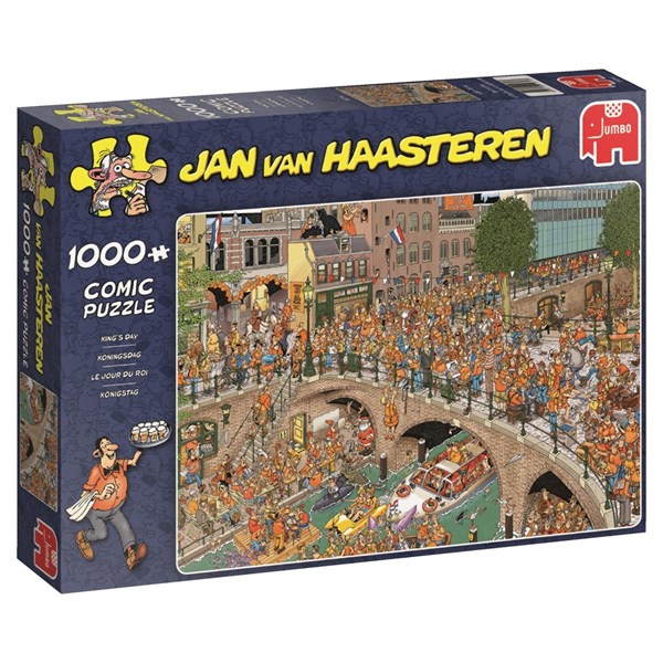 Jumbo (19054) - Jan van Haasteren: "King's Day" - 1000 pezzi
