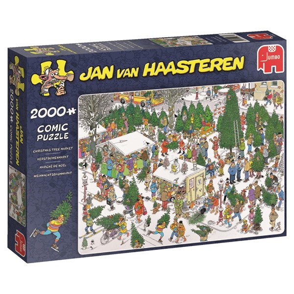 Jumbo (19062) - Jan van Haasteren: "Christmas Tree Market" - 2000 pezzi