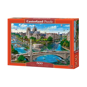 Castorland (B-52653) - "Paris, Notre Dame" - 500 pezzi