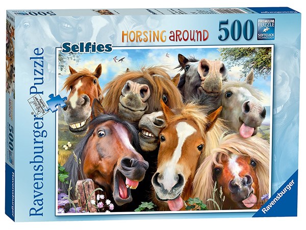 Ravensburger (14763) - "Horses Selfie" - 500 pezzi