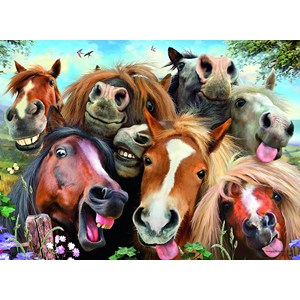Ravensburger (14763) - "Horses Selfie" - 500 pezzi