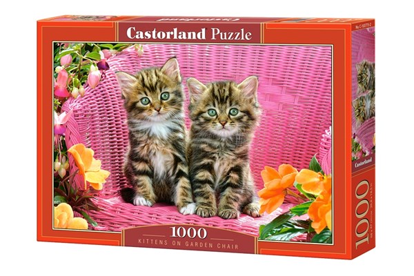 Castorland (C-103775) - "Kittens on Garden Chair" - 1000 pezzi