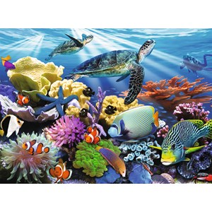 Ravensburger (12608) - Howard Robinson: "Ocean Turtles" - 200 pezzi