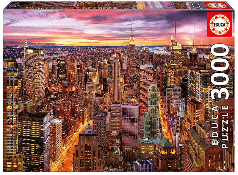 Puzzle New York 180 pezzi - Puzzle Adulti con Porta Puzzle - Puzzle Arte e  Panorama di New