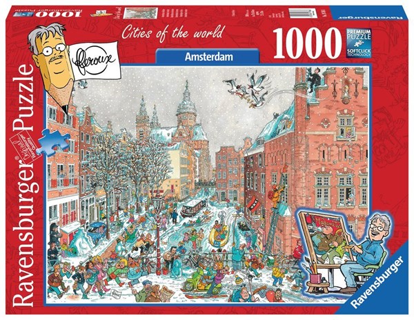 Ravensburger (19786) - "Amsterdam in Winter" - 1000 pezzi