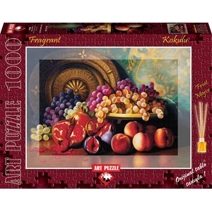 Art Puzzle (4192) - "Pomegranates and Brass Plate" - 1000 pezzi