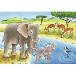 Ravensburger (07606) - "Elefant, Lion & Co." - 12 pezzi