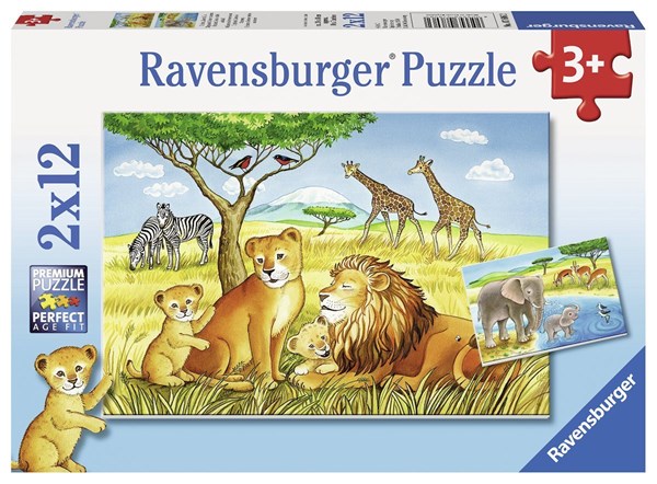 Ravensburger (07606) - "Elefant, Lion & Co." - 12 pezzi