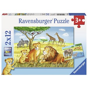 Ravensburger (07606) - "Elefant, Lion & Co." - 12 pezzi