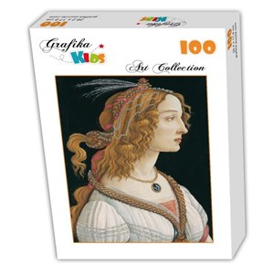 Grafika Kids (00695) - Sandro Botticelli: "Portrait of a young Woman, 1494" - 100 pezzi