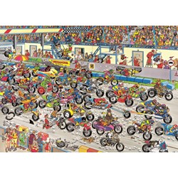 Jumbo (02046) - Jan van Haasteren: "Motorbike Race" - 1000 pezzi
