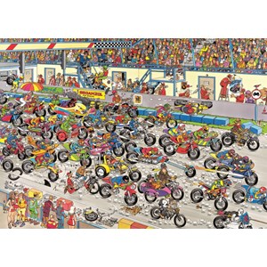 Jumbo (02046) - Jan van Haasteren: "Motorbike Race" - 1000 pezzi