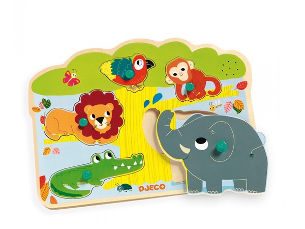 Djeco (01708) - "Baobab, Musical Puzzle" - 5 pezzi