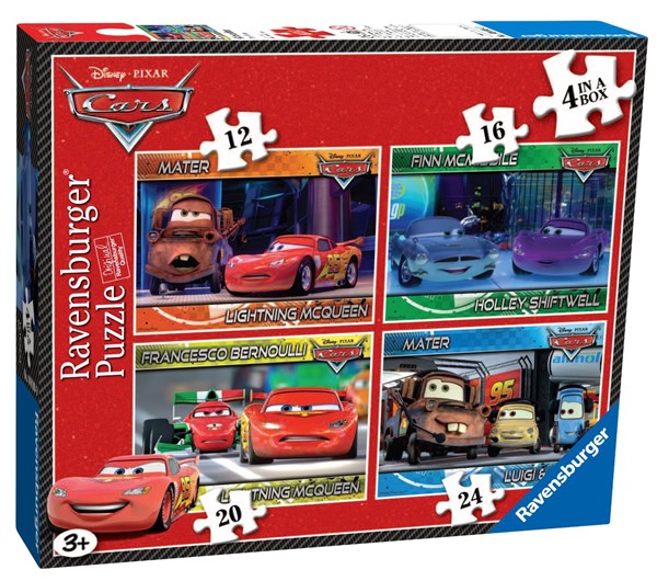 Ravensburger (07259) - "Cars" - 12 16 20 24 pezzi