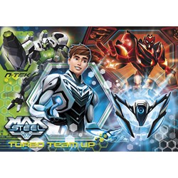 Clementoni (30442) - "Turbo Team-up Max Steel" - 500 pezzi