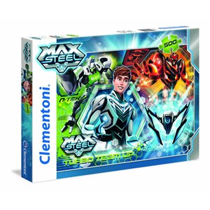 Clementoni (30442) - "Turbo Team-up Max Steel" - 500 pezzi