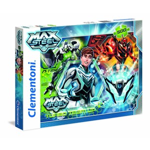 Clementoni (30442) - "Turbo Team-up Max Steel" - 500 pezzi