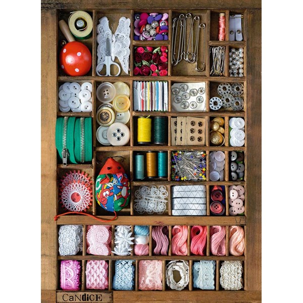 Ravensburger (14352) - Candice Valeureuse: "Sewing Box" - 500 pezzi