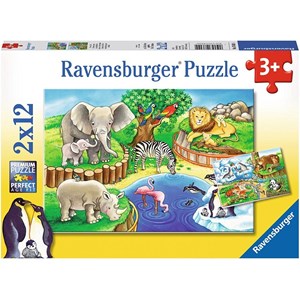 Ravensburger (07602) - "Animals in the Zoo" - 12 pezzi