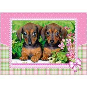 Castorland (13142) - "Dachshund Puppies" - 120 pezzi