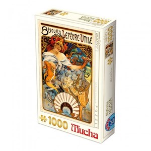 D-Toys (66930-MU04) - Alphonse Mucha: "Lefèvre-Utile Biscuits" - 1000 pezzi