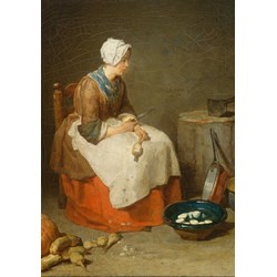 Grafika (01122) - Jean-Baptiste-Siméon Chardin: "The Kitchen Maid, 1738" - 1000 pezzi