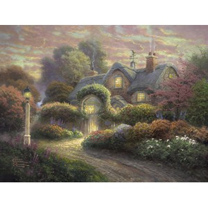 Schmidt Spiele (59466) - Thomas Kinkade: "Cottage" - 1000 pezzi