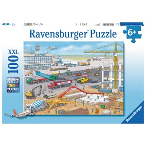 Ravensburger (10624) - "Construction Site at the Airport" - 100 pezzi