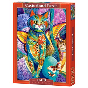 Castorland (C-151448) - David Galchutt: "Feline Fiesta" - 1500 pezzi