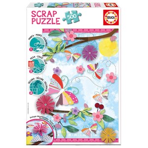 Educa (16738) - "Garden Art Scrap Puzzle" - 500 pezzi