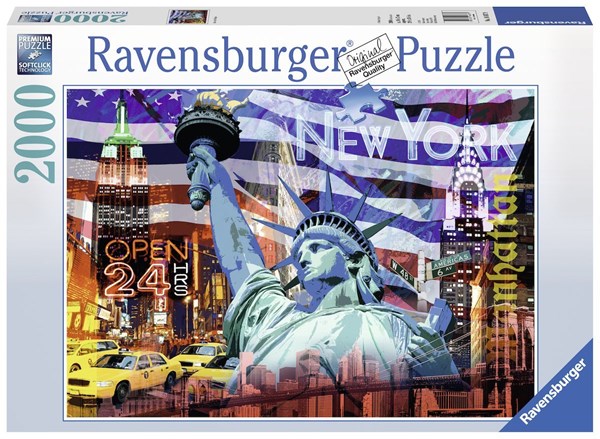 Ravensburger (16687) - "New York Collage" - 2000 pezzi