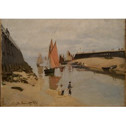 Grafika (00037) - Claude Monet: "Le Port de Trouville, 1870" - 1000 pezzi