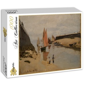 Grafika (00037) - Claude Monet: "Le Port de Trouville, 1870" - 1000 pezzi