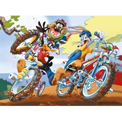 Trefl (18169) - "Looney Tunes, Bike race" - 30 pezzi